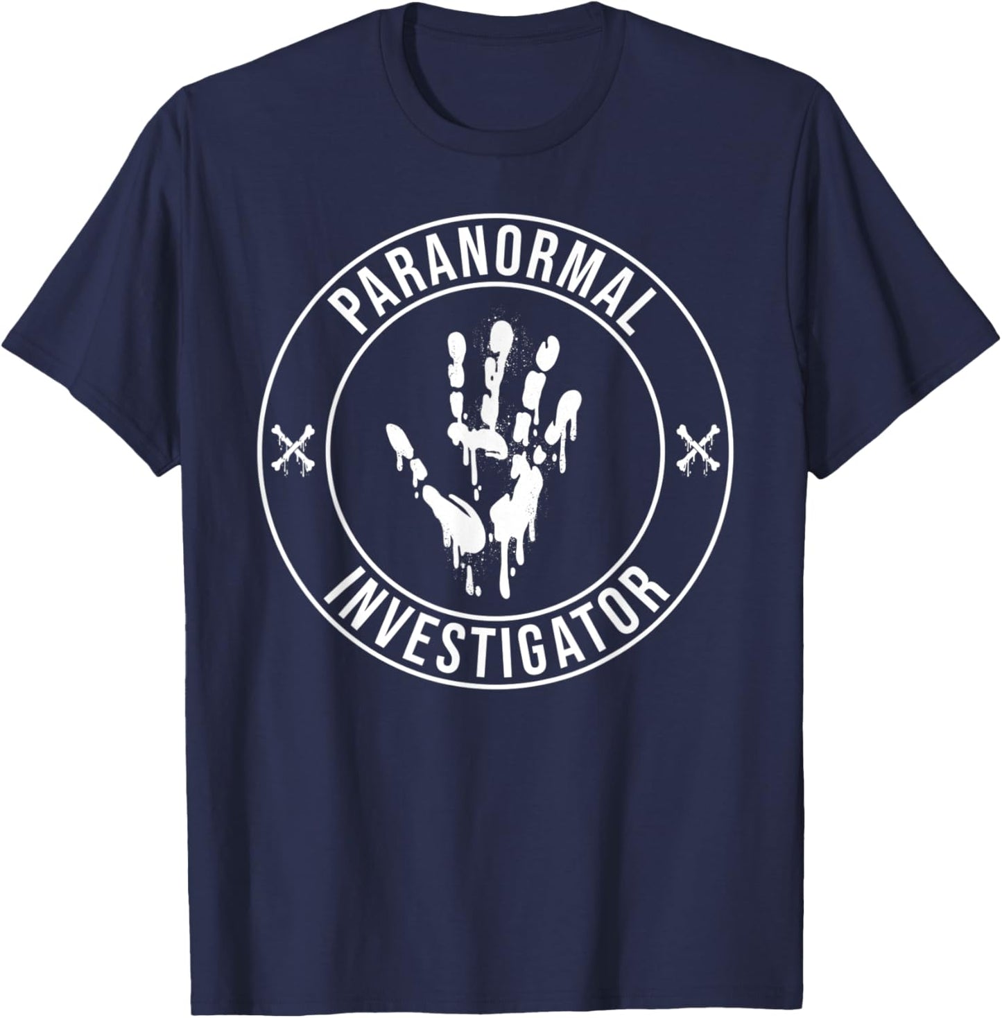 Ghost Hunting Paranormal Investigator T-Shirt - T-Shirt | Navy