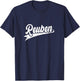 Classic 70s Retro Name Reuben T-Shirt - T-Shirt | Navy