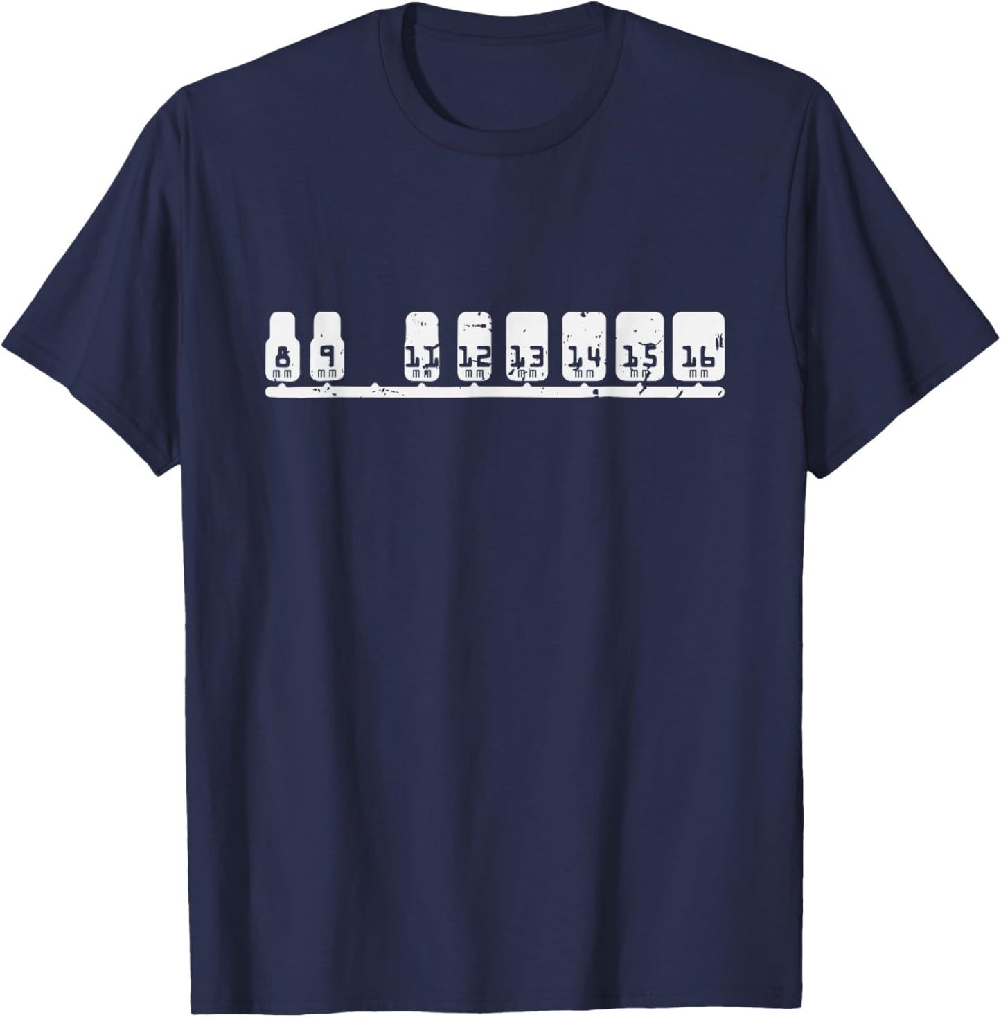 Funny Missing 10 mm Socket Gear Head Mechanic Gift T-Shirt - T-Shirt | Navy