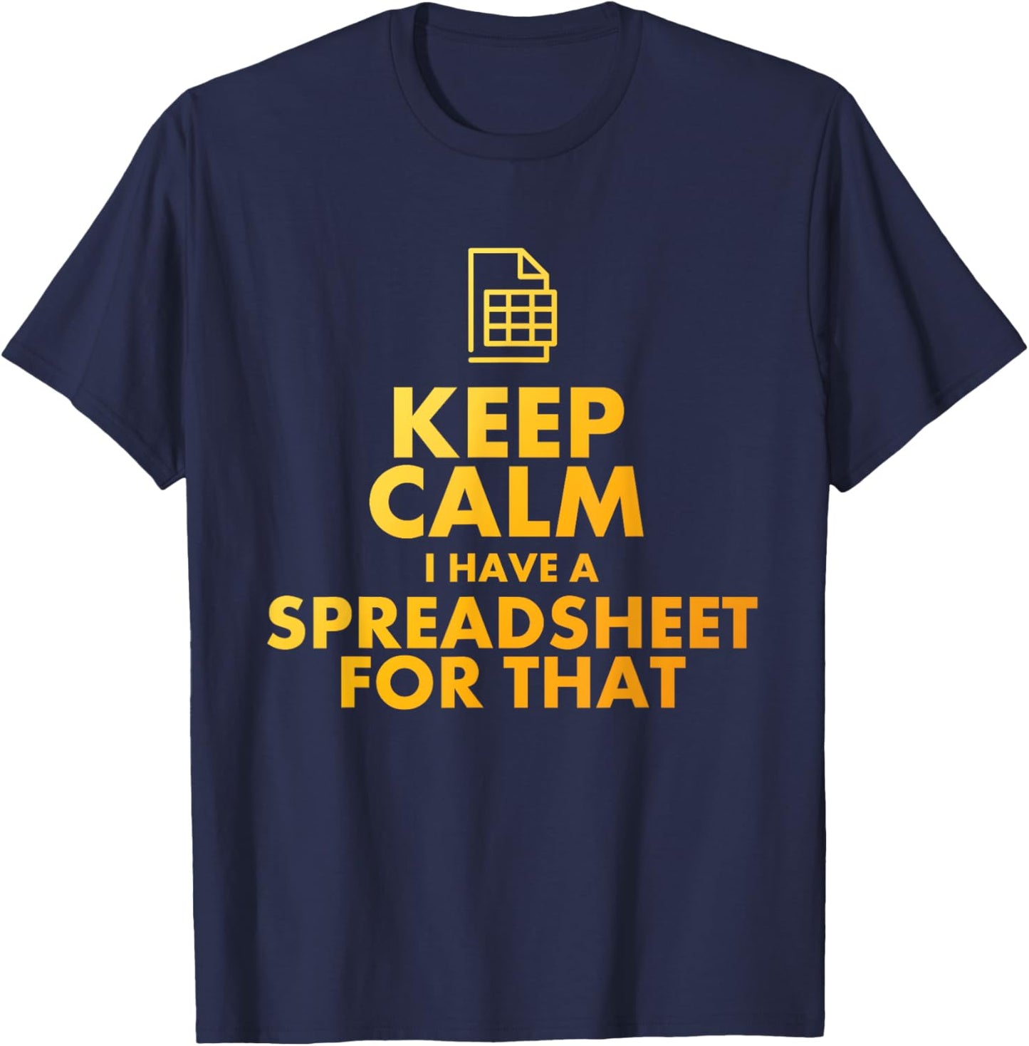 Best Accountant Design Women Accounting Spreadsheet T-Shirt - T-Shirt | Navy