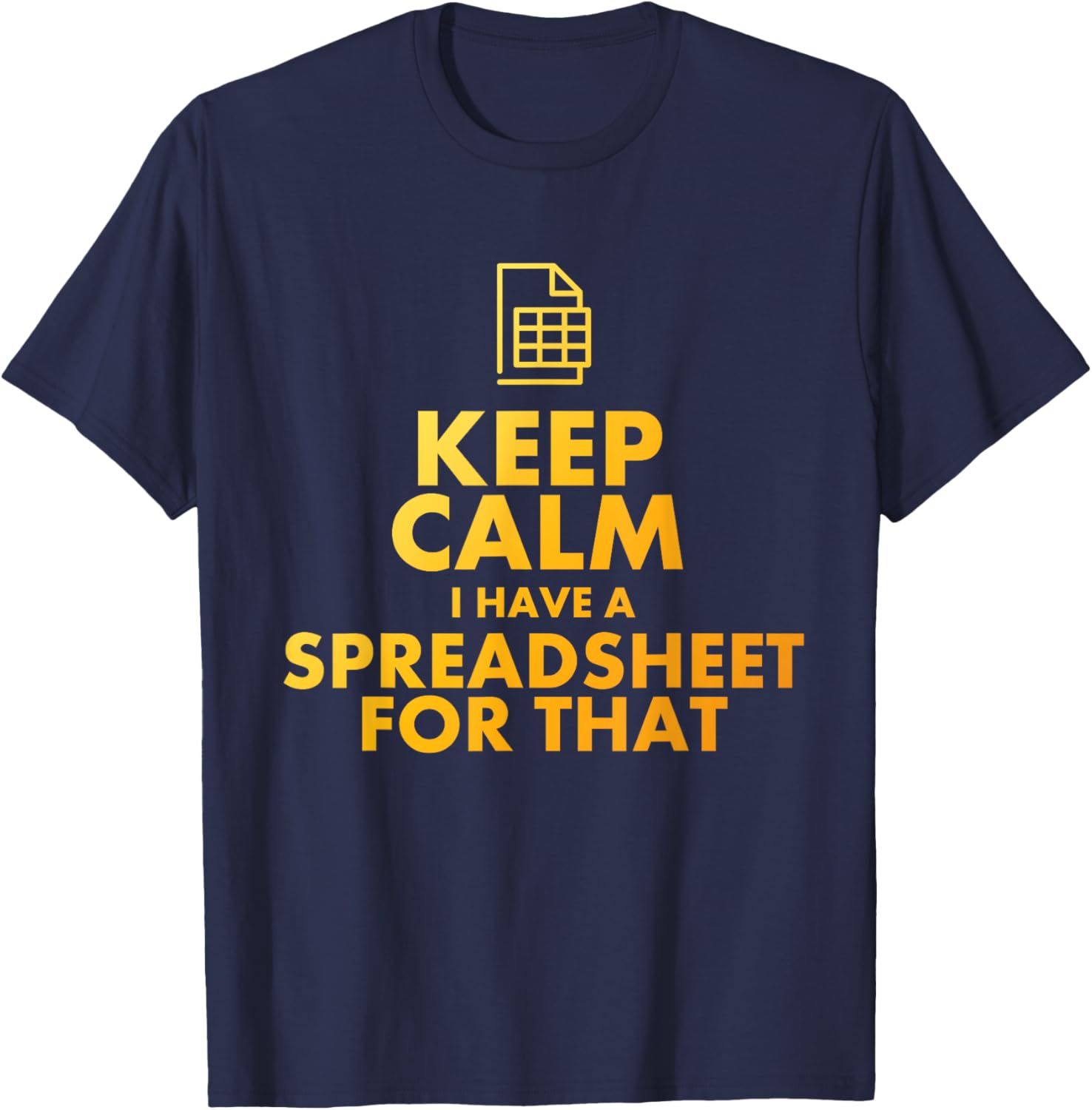 Best Accountant Design Women Accounting Spreadsheet T-Shirt - T-Shirt | Navy