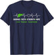 Liver Disease Awareness Heartbeat Liver Disease Warrior , Small, Black T-Shirt - T-Shirt | Navy