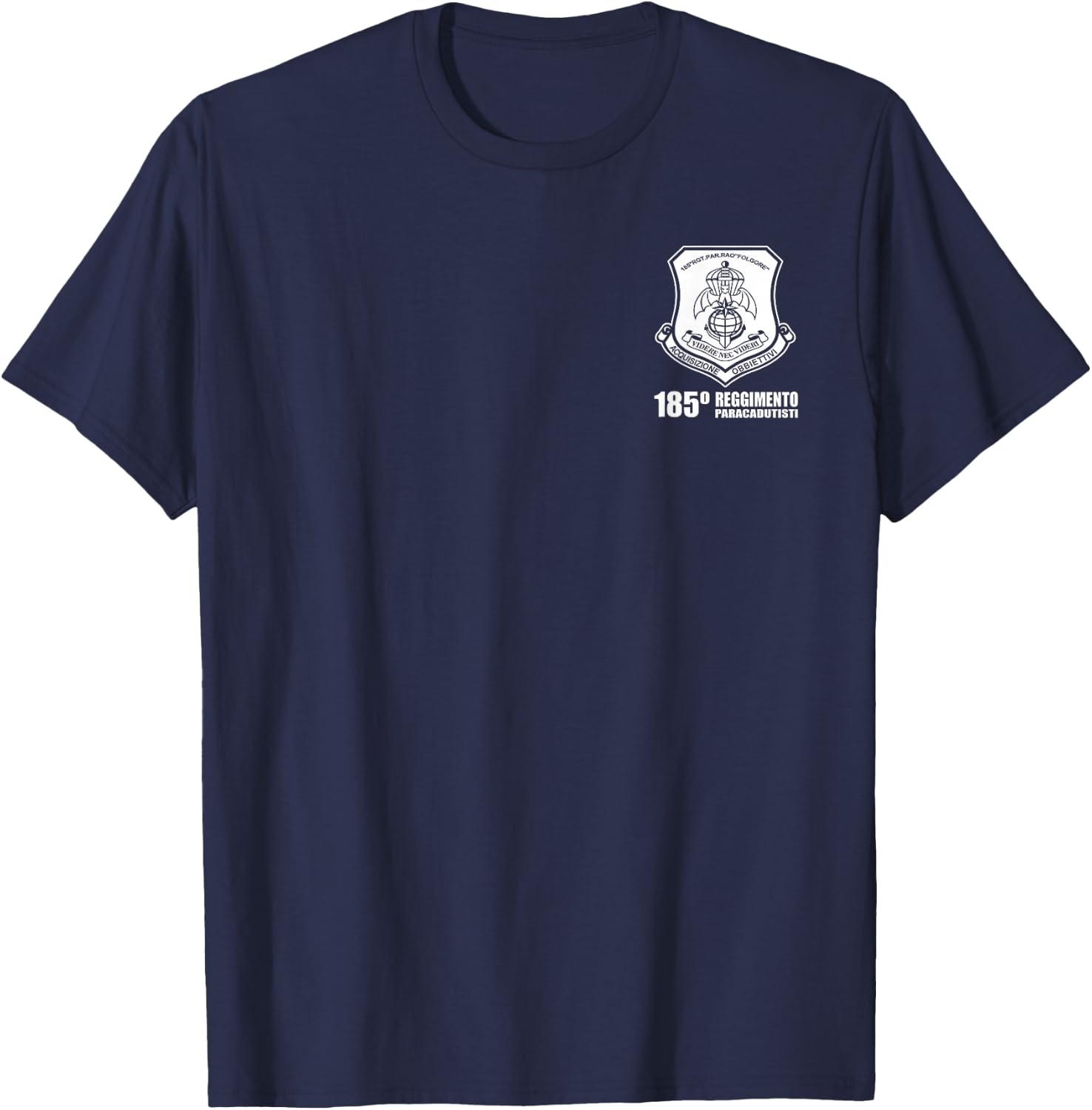 Italian Special Forces 18th Paratroopers Folgore T-Shirt - T-Shirt | Navy