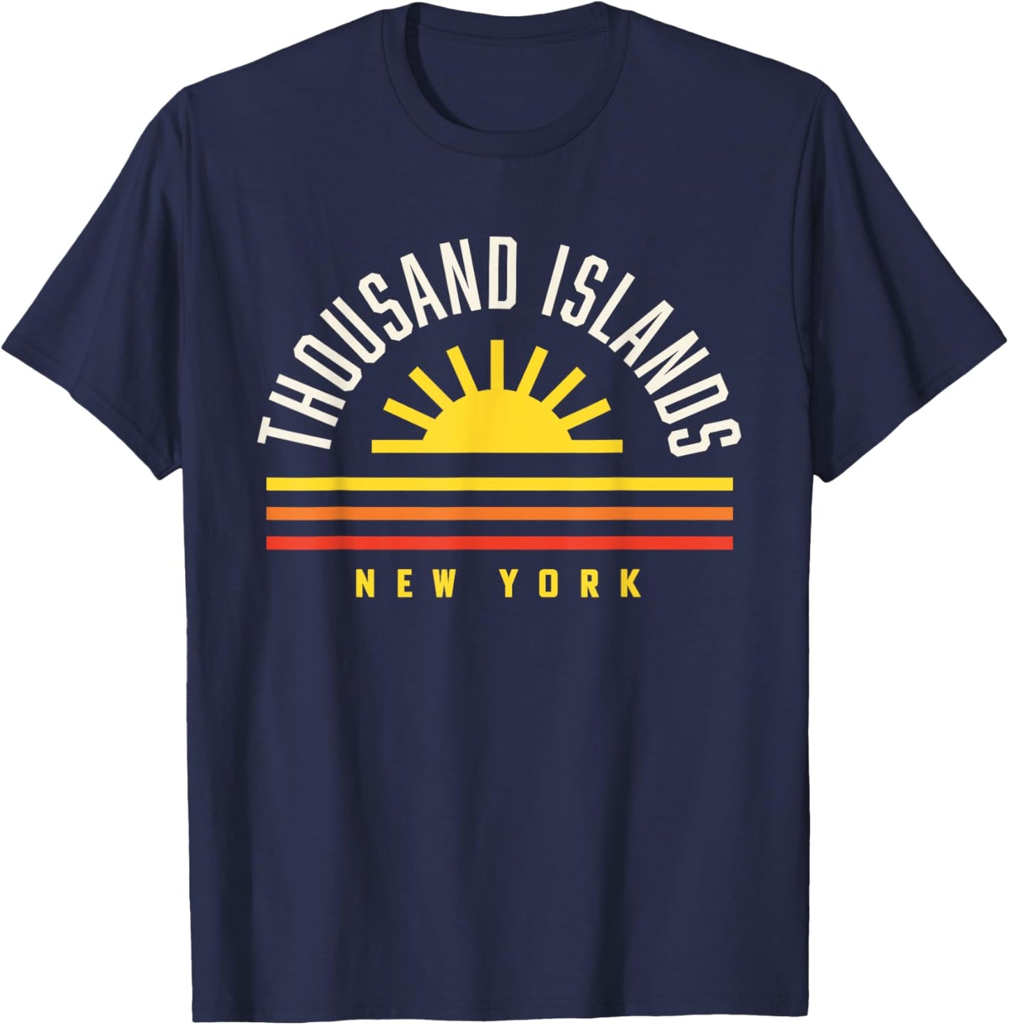 Thousand Islands NY Camping Alexandria Bay T-Shirt - T-Shirt | Navy