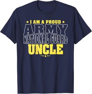 I Am A Proud Army National Guard Uncle - Military Family T-Shirt - T-Shirt | Navy
