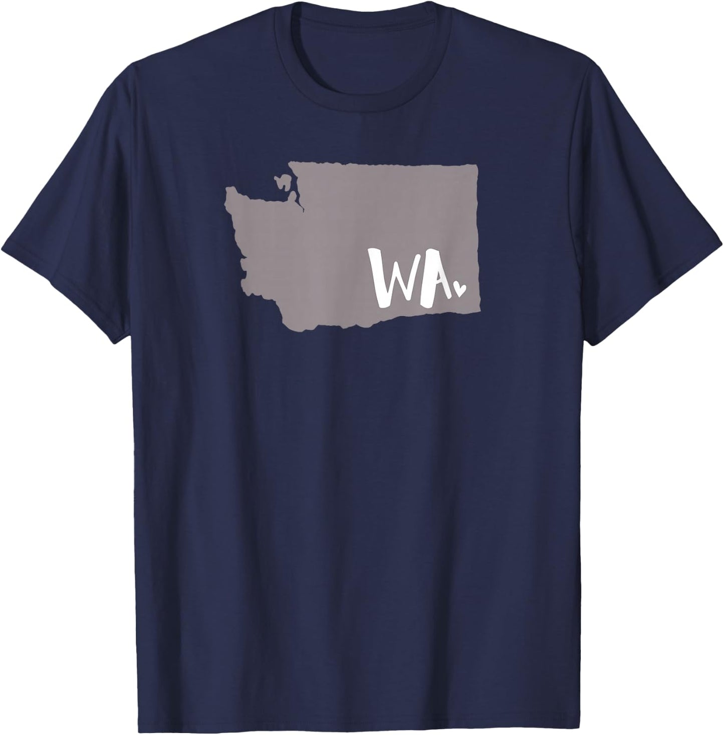 Cute Washington State Outline Gift - from WA T-Shirt - T-Shirt | Navy