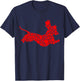 Dachshund Love Dogs Mum Female Ladies Valentine's Day T-Shirt - T-Shirt | Navy