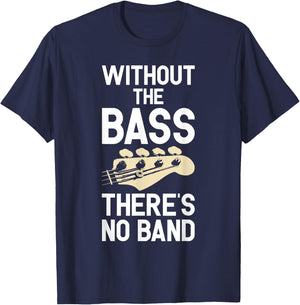 Funny Bass Guitar Guitarist Guitar Player T-Shirt - T-Shirt | Navy