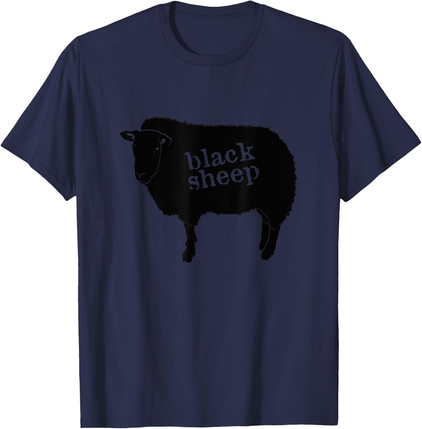 Black Sheep Misfit Outcast Rebel T-Shirt - T-Shirt | Navy