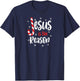 Christian Jesus Is The Reason Candy Cane Religious T-Shirt - T-Shirt | Navy