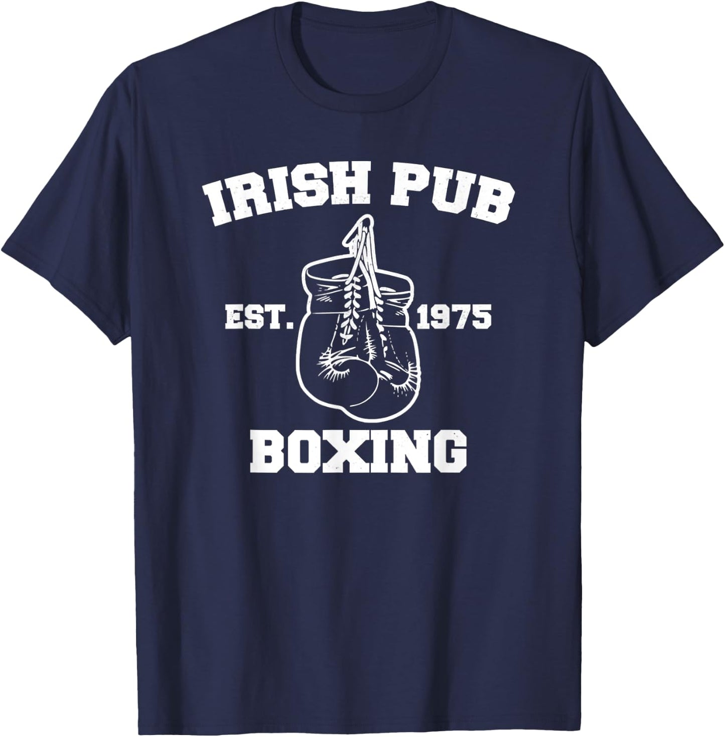 Vintage Irish Pub Est 1975 Boxing Day T-Shirt - T-Shirt | Navy
