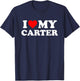I Love My Carter T-Shirt - T-Shirt | Navy
