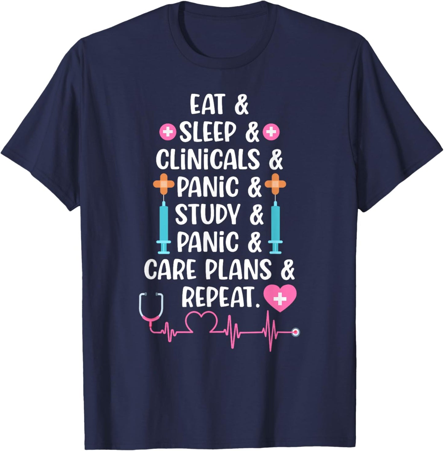 Nursing Student Future Nurse In Progress Nursing Degree T-Shirt - T-Shirt | Navy