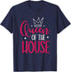 Mom Queen of The House Mother's Day Designs Tops T-Shirt - T-Shirt | Navy