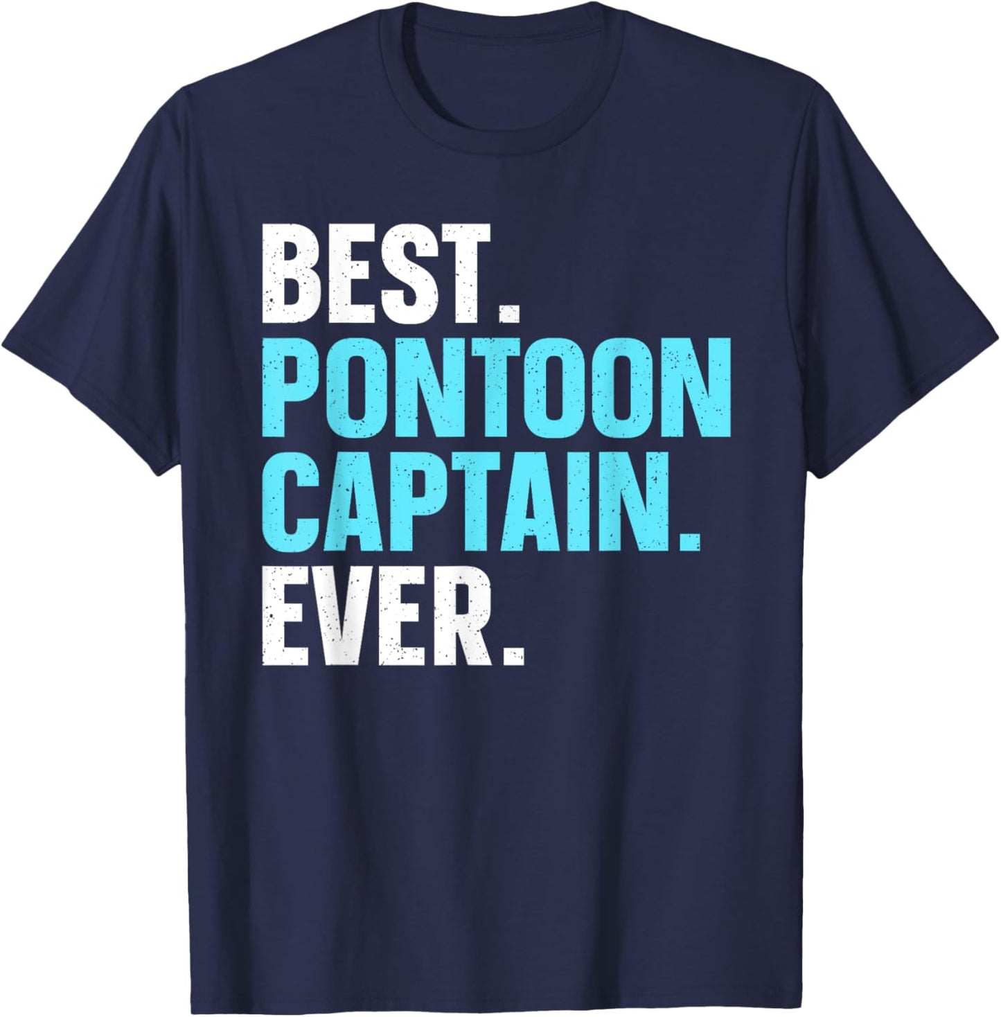 Pontoon Boat Captain Art Women Lake Pontooning Lover T-Shirt - T-Shirt | Navy