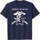 Revolutionary Skull Crossbones Flintlock T-Shirt - T-Shirt | Navy