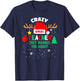 Crazy Teacher They Warned You About Santa Hat Christmas T-Shirt - T-Shirt | Navy