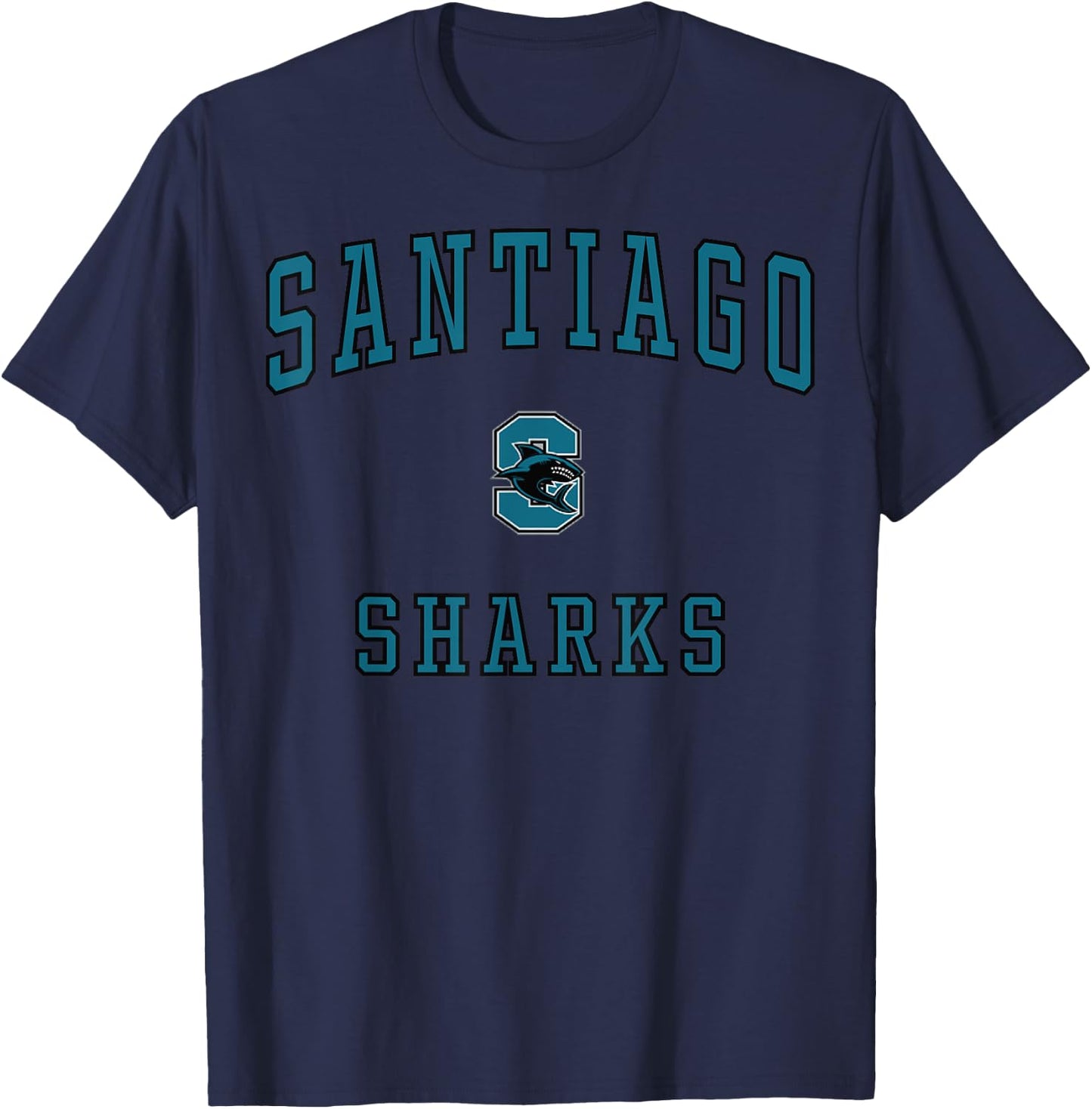 Santiago High School Sharks C1 T-Shirt - T-Shirt | Navy
