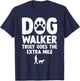 Cool Dog Walker Design Women Pet Walker Dog Walking T-Shirt - T-Shirt | Navy