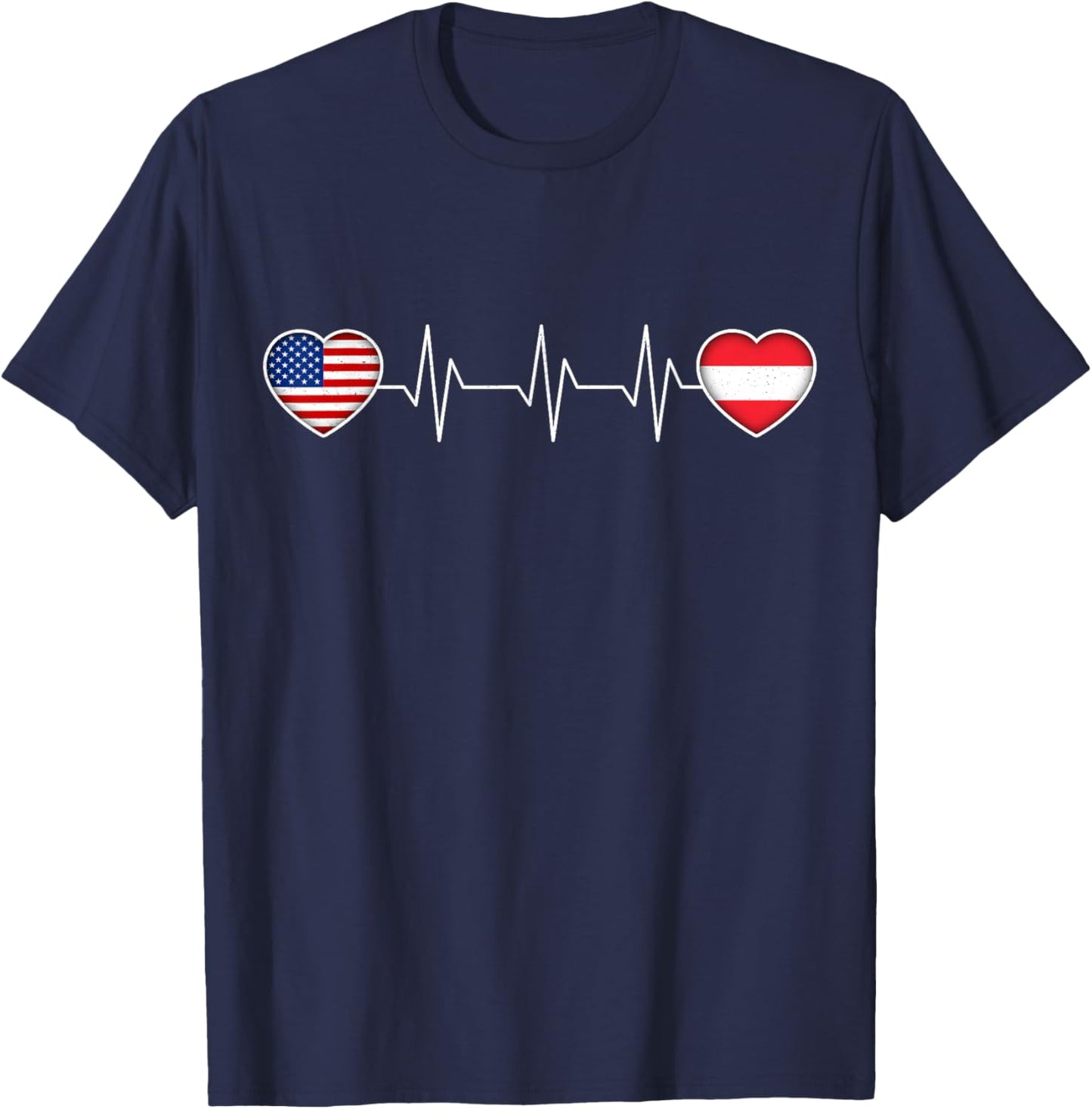 Austria & USA T-Shirt - T-Shirt | Navy