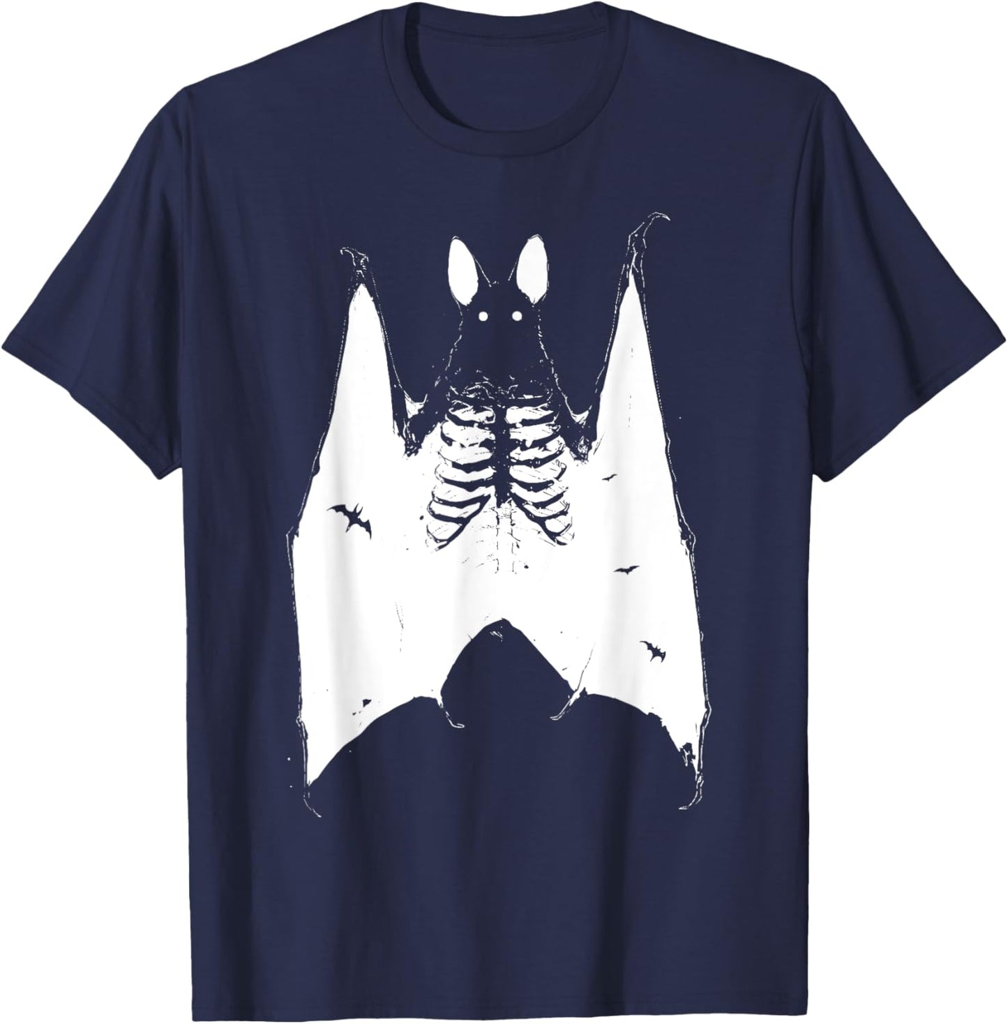 Grunge Horror Bat Pastel Goth Gothic Creepy Weirdcore Punk T-Shirt - T-Shirt | Navy
