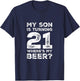 21st Birthday Shirt Dad of 21 Year Old Son Daughter Birthday T-Shirt - T-Shirt | Navy
