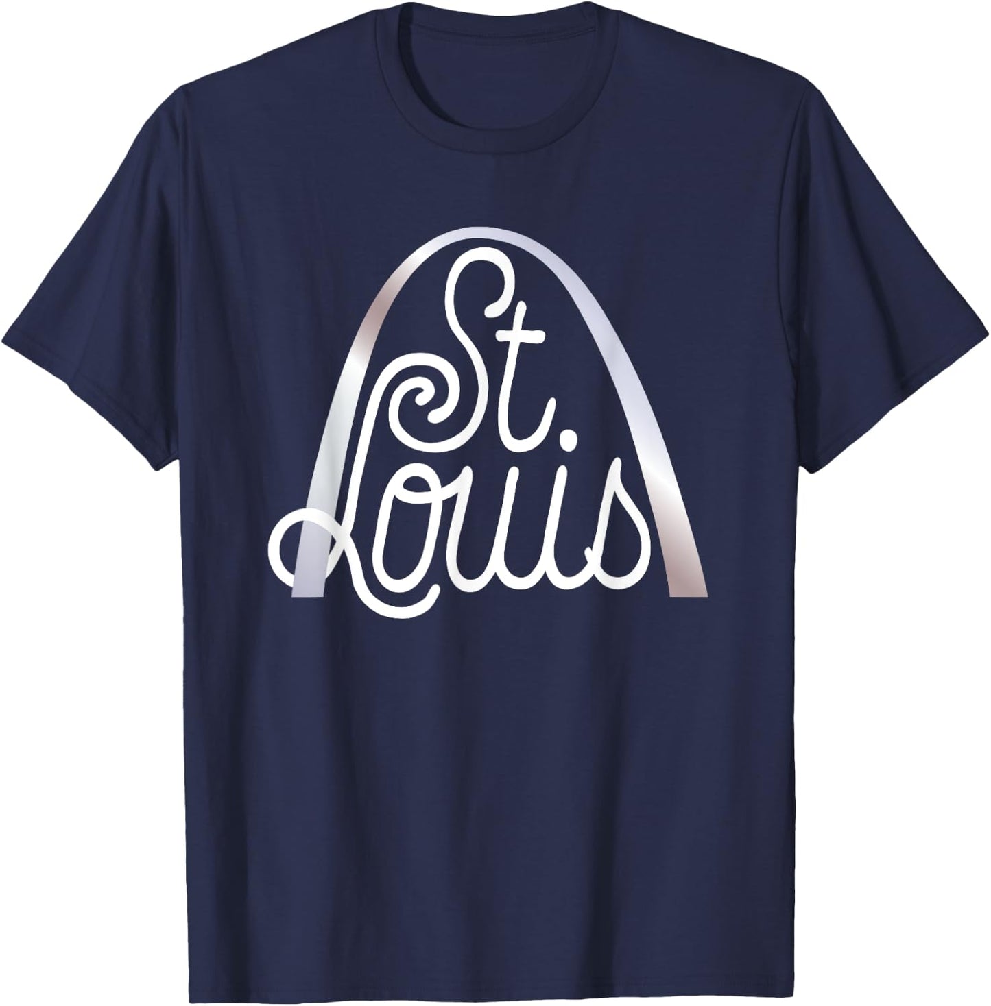 Saint Louis Missouri Souvenir Gateway Arch Traveler Present T-Shirt - T-Shirt | Navy