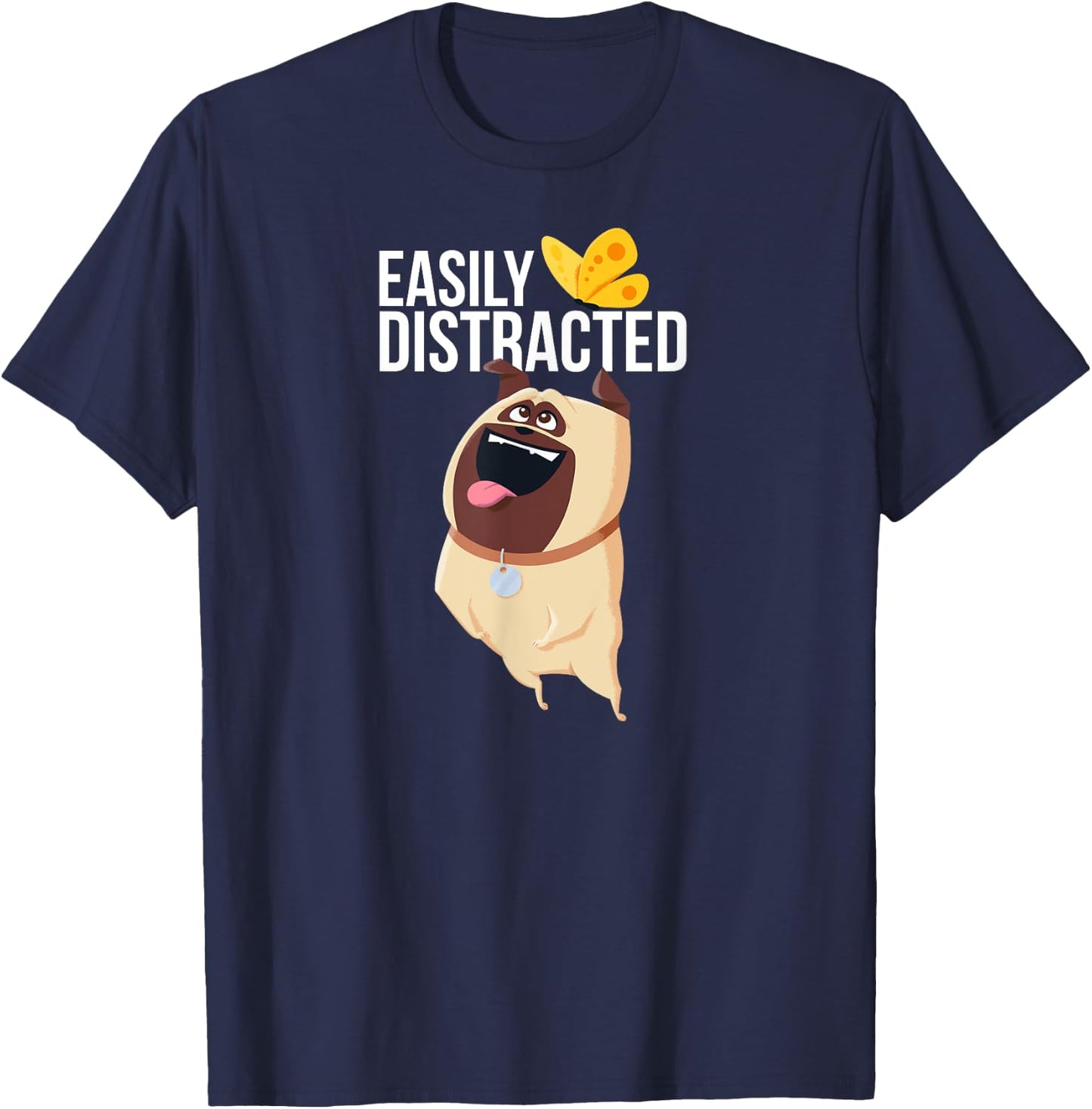 The Secret Life of Pets 2 Mel Easily Distracted T-Shirt - T-Shirt | Navy