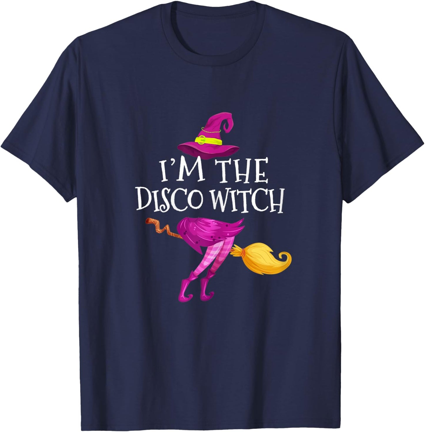 I'm The Disco Witch Matching Group Halloween T-Shirt - T-Shirt | Navy