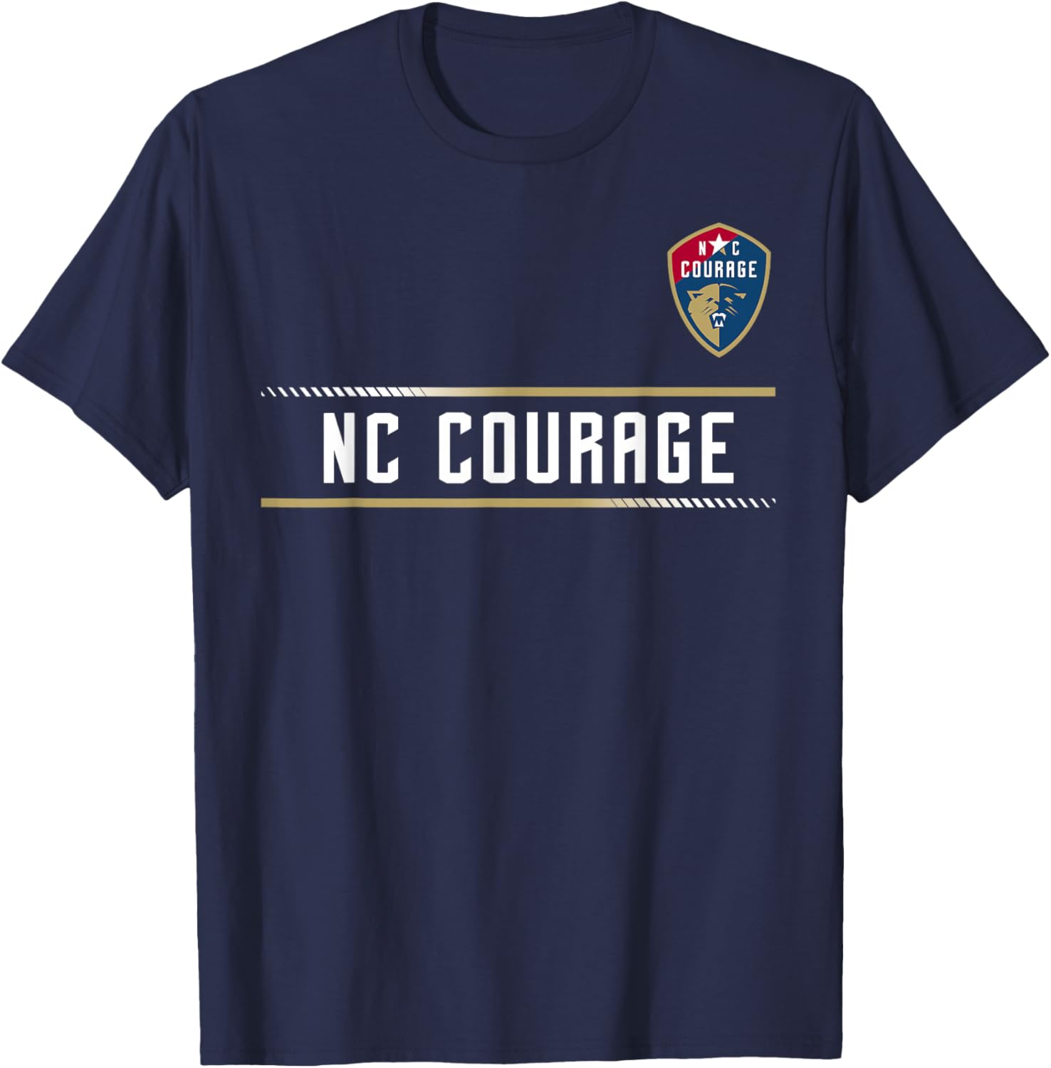 Officially Licensed North Carolina Courage NWSL Apparel T-Shirt - T-Shirt | Navy