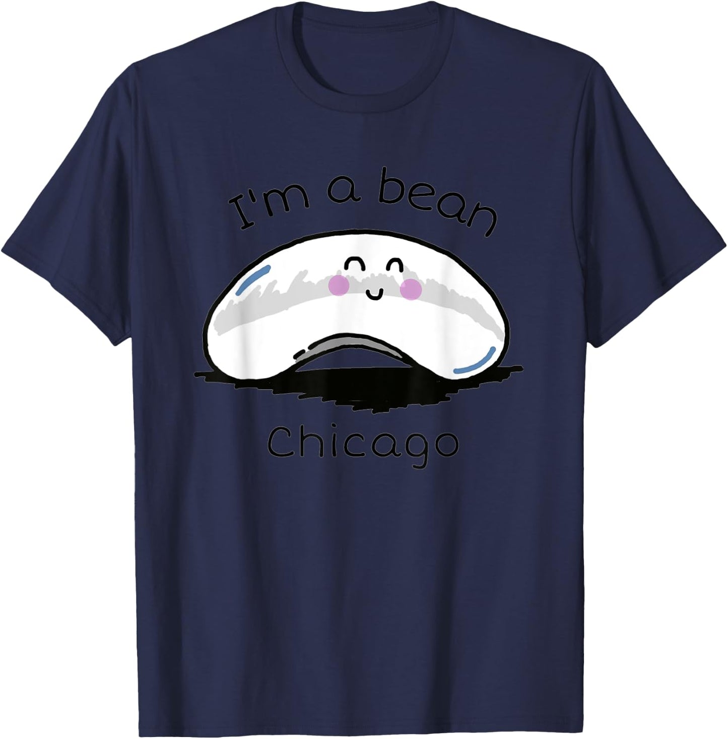 I'm A Bean Chicago T-Shirt - T-Shirt | Navy