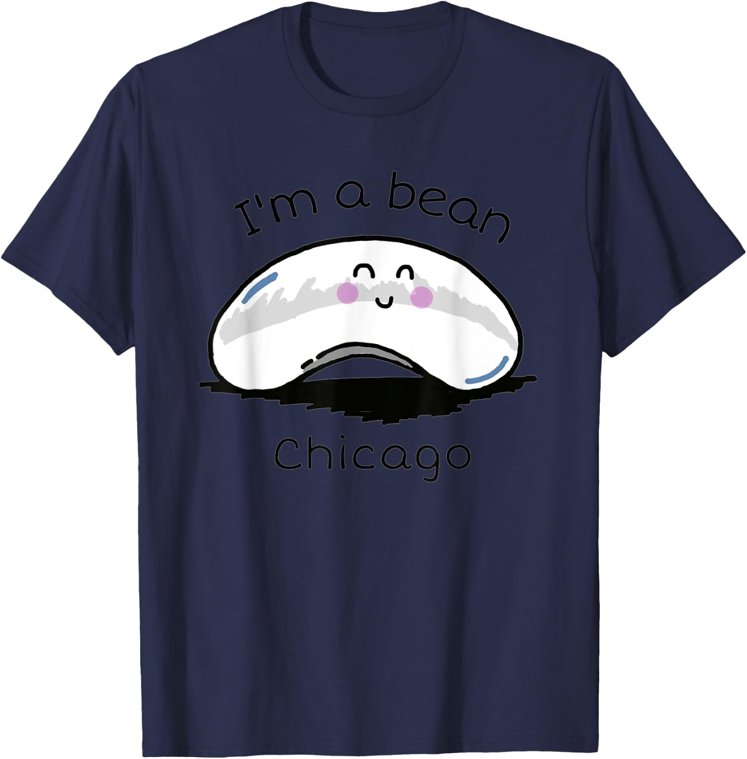 I'm A Bean Chicago T-Shirt - T-Shirt | Navy