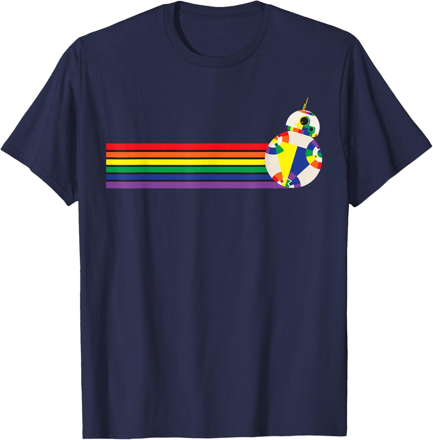 Star Wars BB-8 Rainbow T-Shirt - T-Shirt | Navy