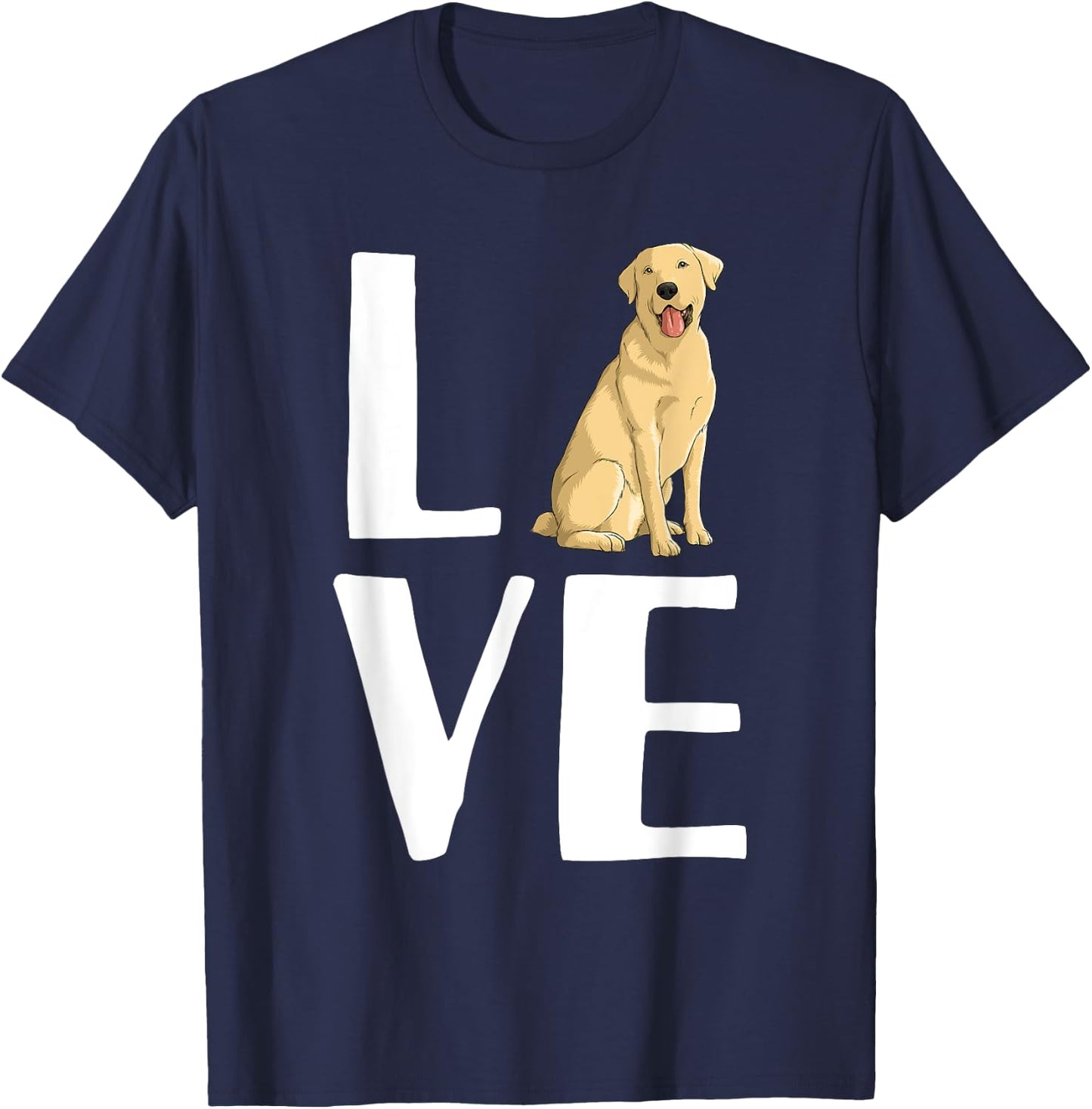 Cool Labrador Women Yellow Lab Dog Lab Retriever T-Shirt - T-Shirt | Navy