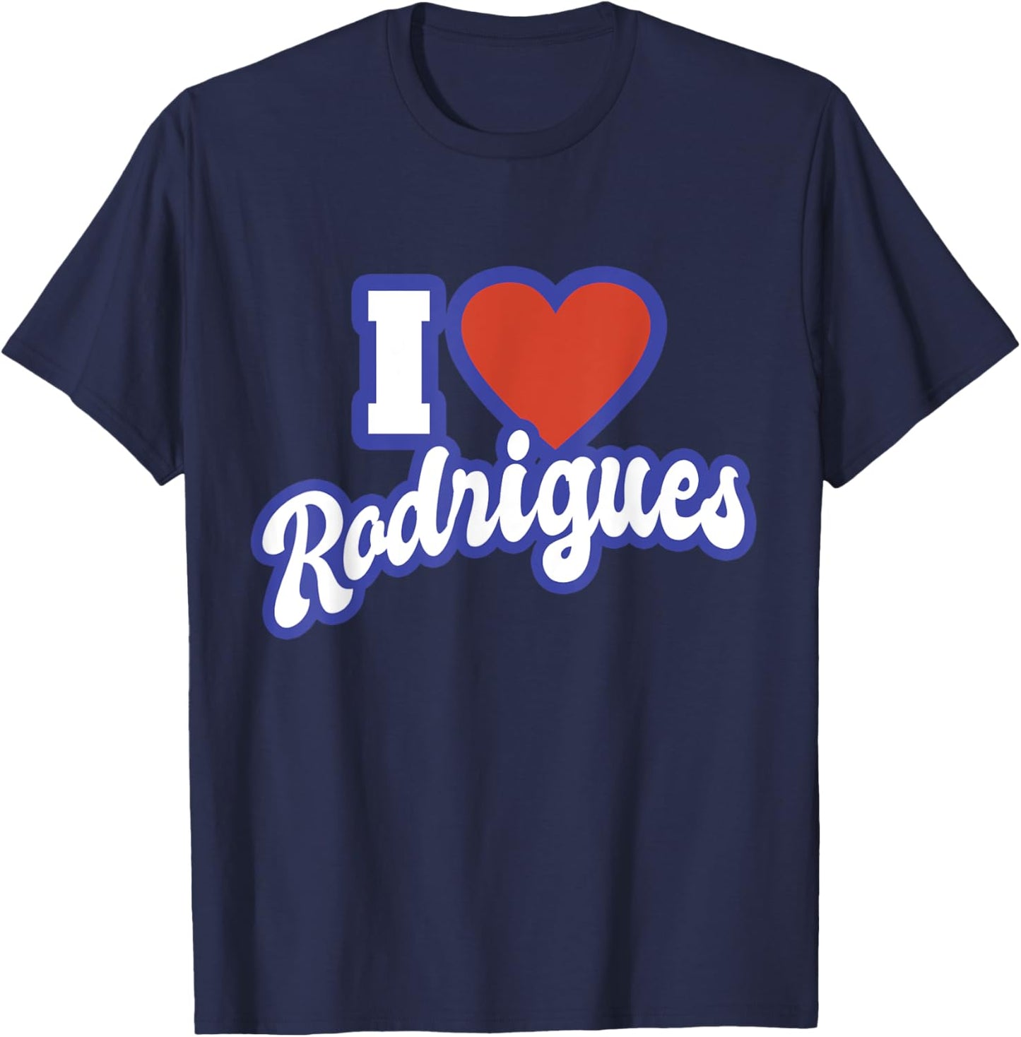 I Love Rodrigues T-Shirt - T-Shirt | Navy