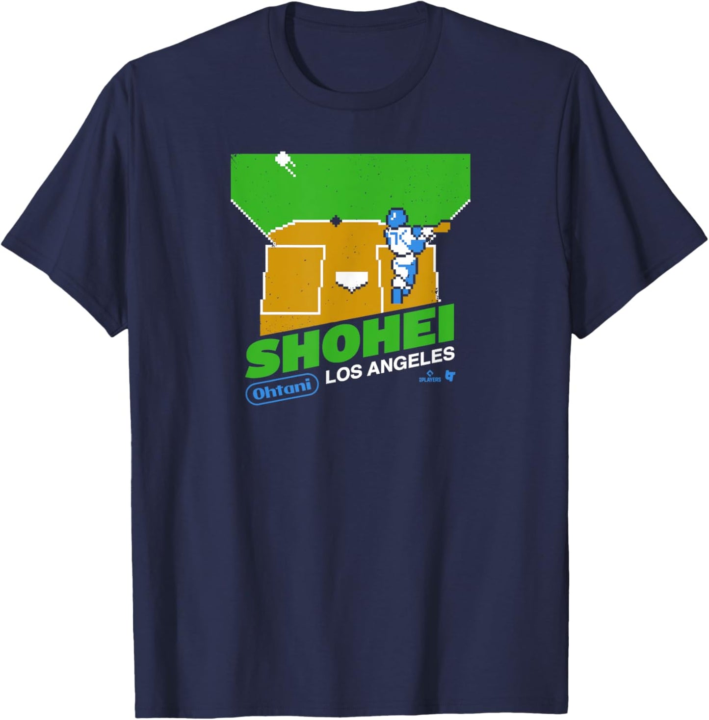 Shohei Ohtani: Retro Game - Los Angeles Baseball T-Shirt - T-Shirt | Navy