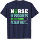 Cute Nursing Student Humor | Funny Future Nurse Saying T-Shirt - T-Shirt | Navy