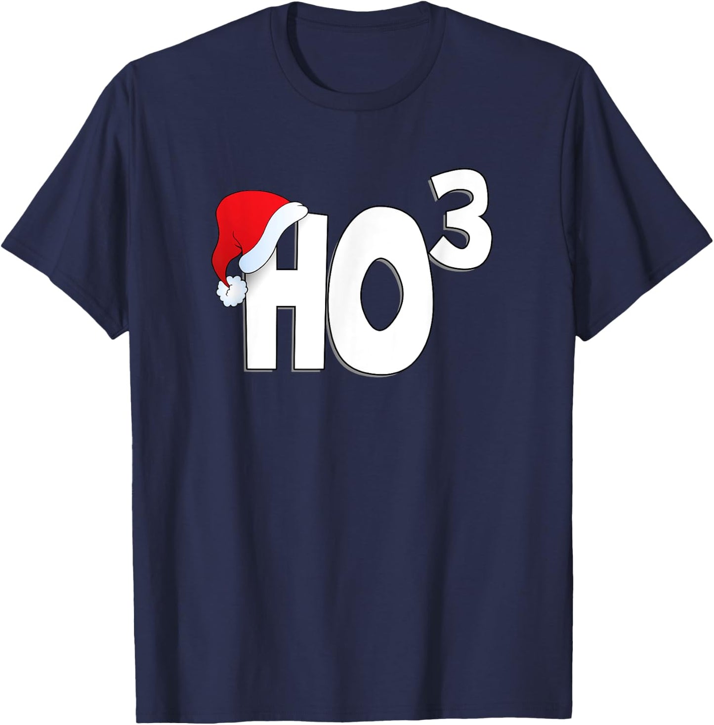 Ho Ho Ho High 3 - Funny Christmas Lovers Statement T-Shirt - T-Shirt | Navy