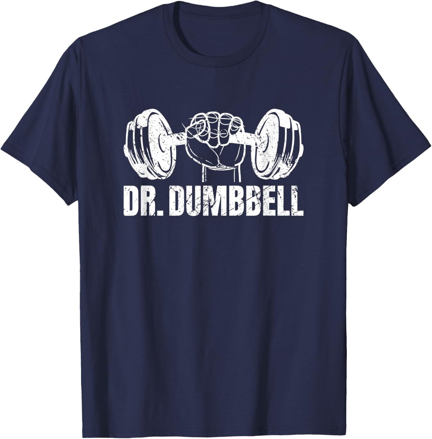 Weightlifting - Dr. Dumbbell T-Shirt - T-Shirt | Navy
