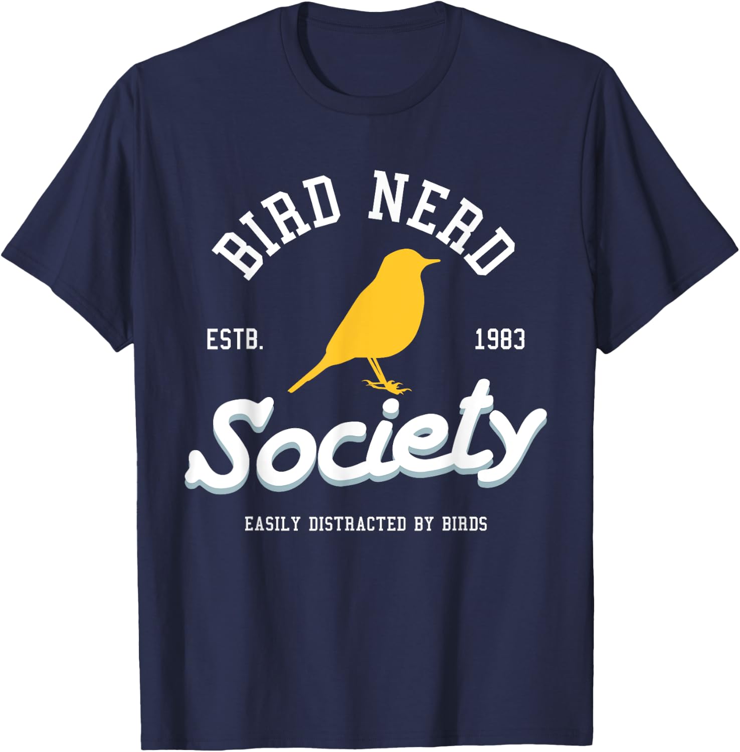 Bird Nerd Bird Watching T Shirts & Apparel Bi T-Shirt - T-Shirt | Navy