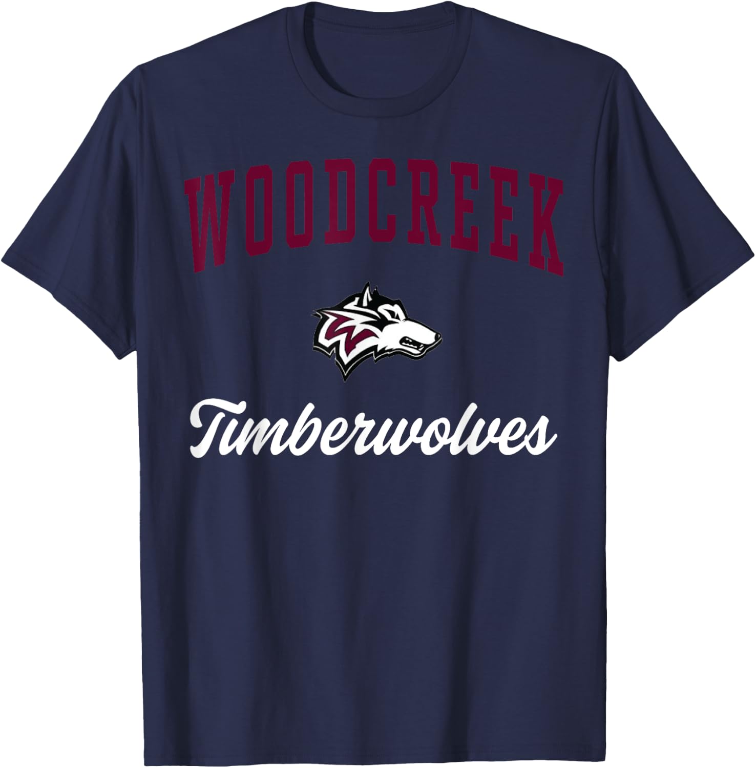 Woodcreek High School Timberwolves C3 T-Shirt - T-Shirt | Navy