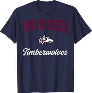 Woodcreek High School Timberwolves C3 T-Shirt - T-Shirt | Navy