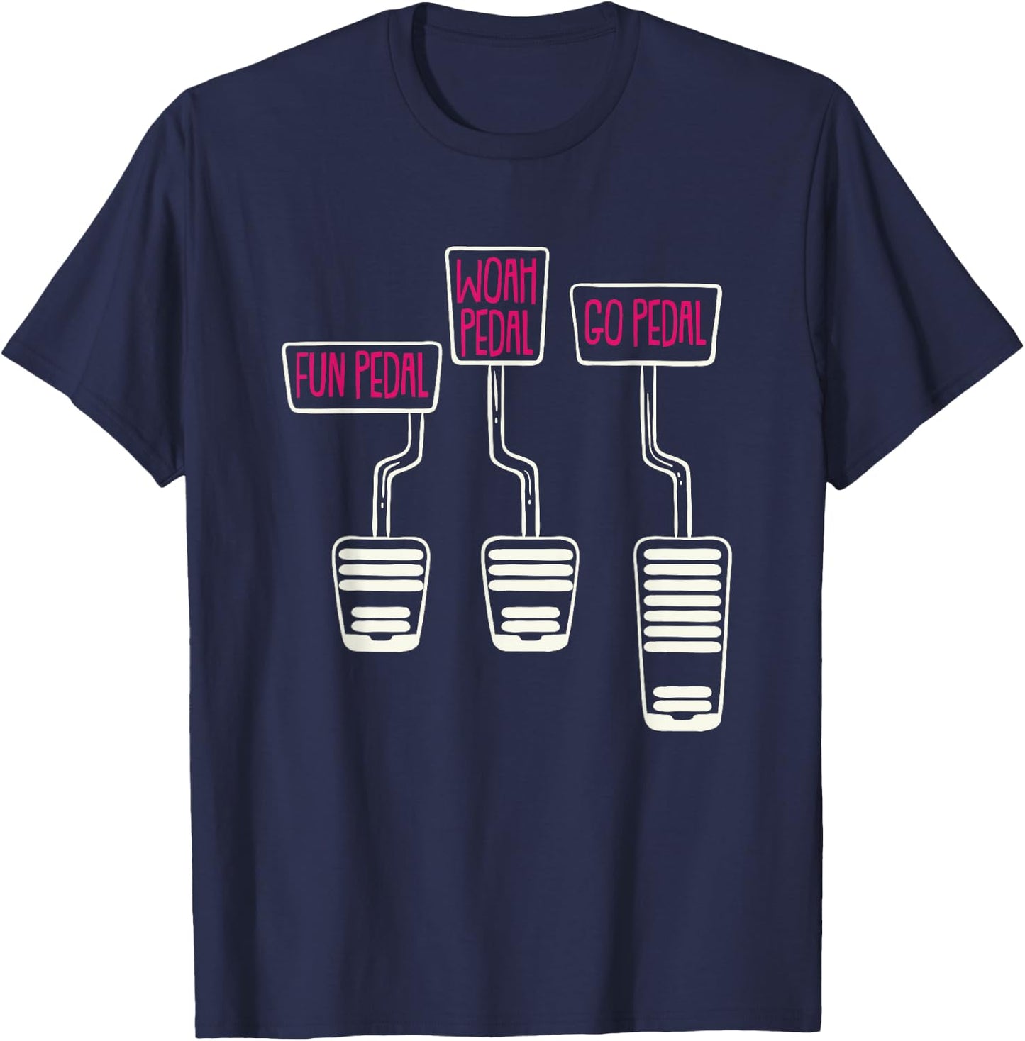 Manual Transmission Fun Pedal Shift Clutch Engine JDM Tuning T-Shirt - T-Shirt | Navy