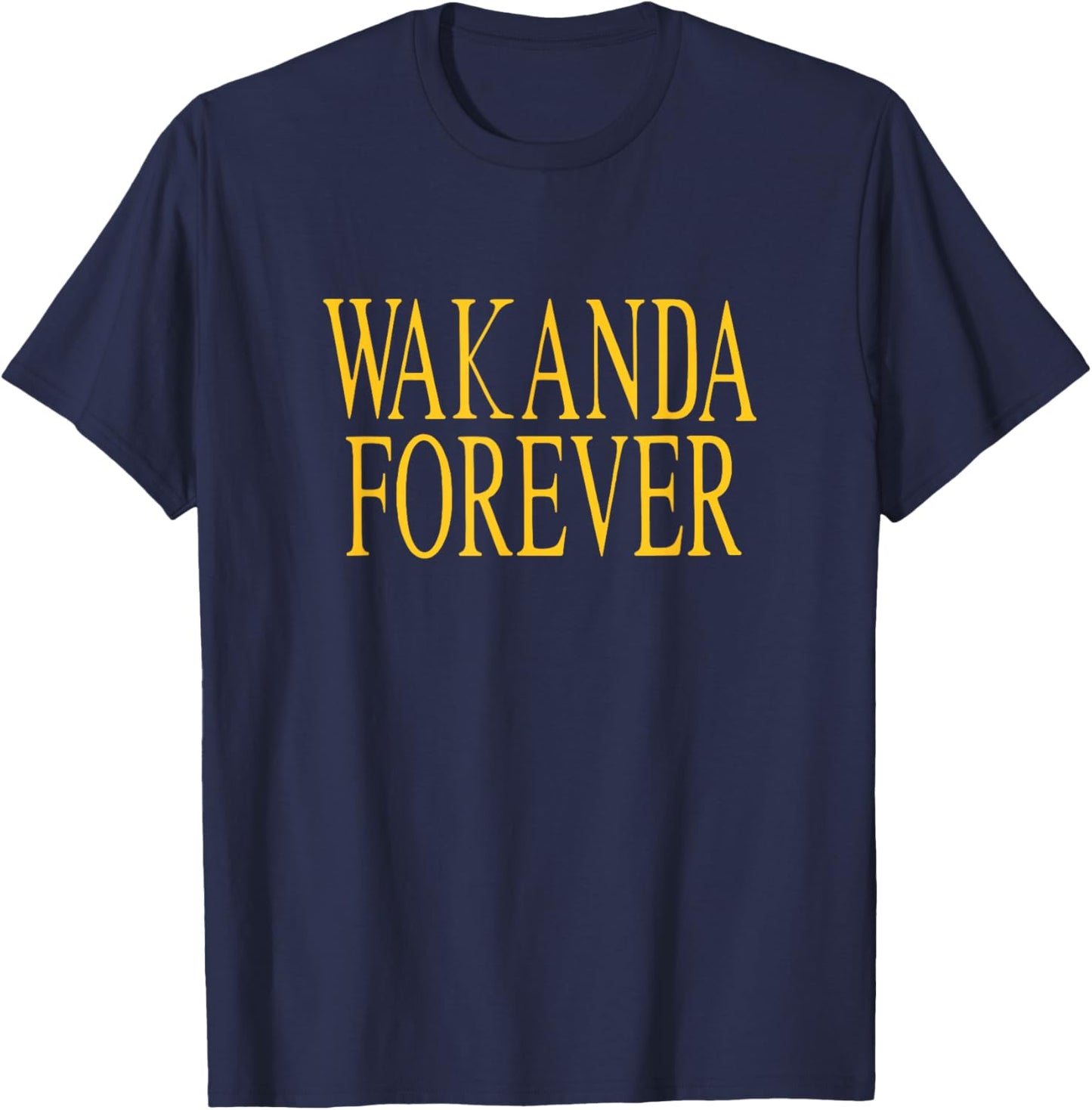 Marvel Comics Retro Classic Black Panther Wakanda Forever T-Shirt - T-Shirt | Navy