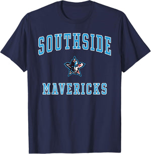 Southside High School Blue Mavericks T-Shirt - T-Shirt | Navy