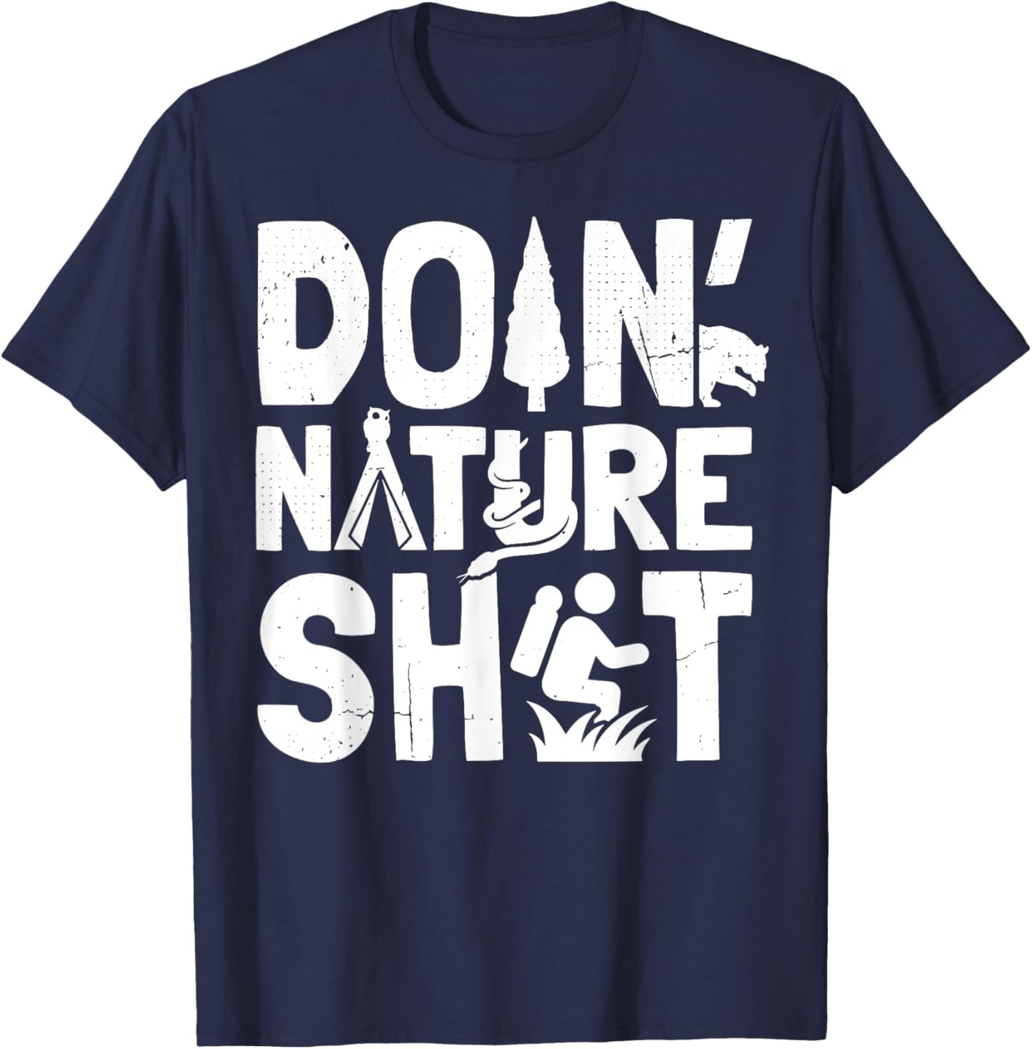 Doin' Nature Shit T-Shirt - T-Shirt | Navy