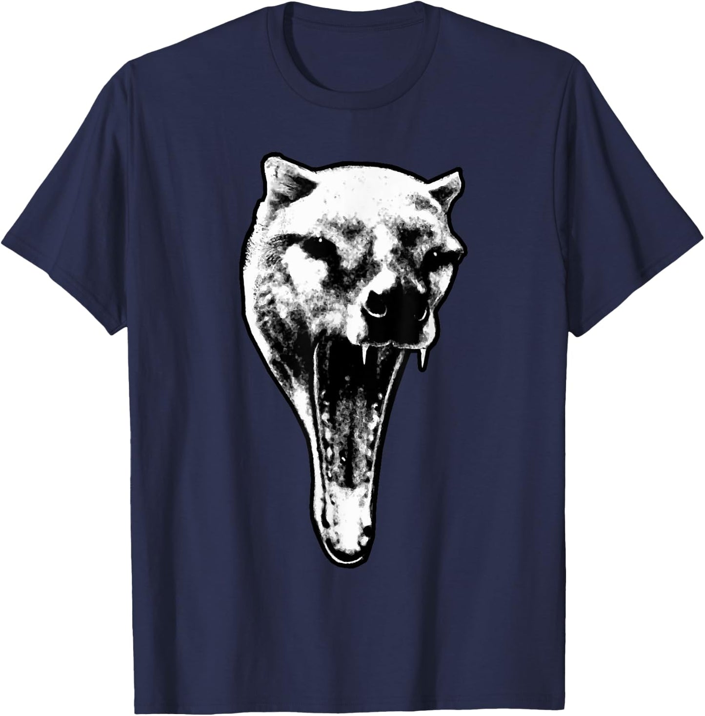The Thylacine Vintage Marsupial Extinct Animal T-Shirt - T-Shirt | Navy