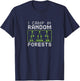 I Camp In Random Forests T-Shirt - T-Shirt | Navy