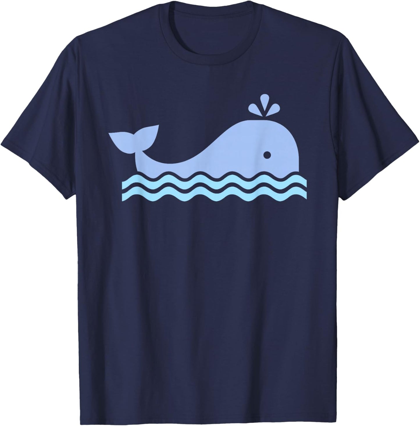 Cute Blue Whale T-Shirt - T-Shirt | Navy