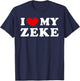 I Love My Zeke, I Love My Zeke T-Shirt - T-Shirt | Navy